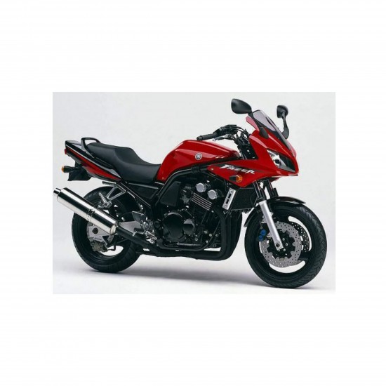 Stickerset motorfiets weg Yamaha FZS 600 FAZER 02 03 Rood