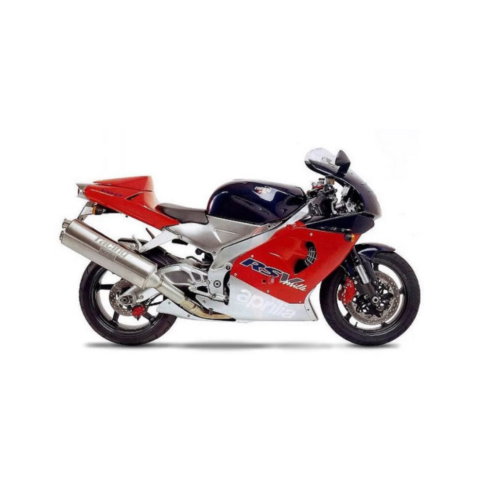 Aprilia RSV Mille Motorrad Aufkleber Jahr 1999 Rot - Star Sam