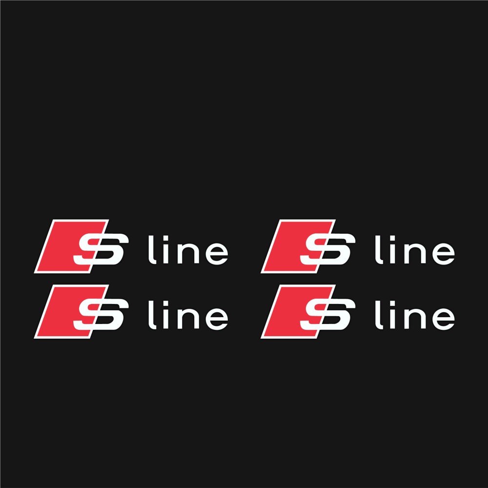 Naklejki samochodowe Audi S-LINE zacisk hamulcowy - Star Sam