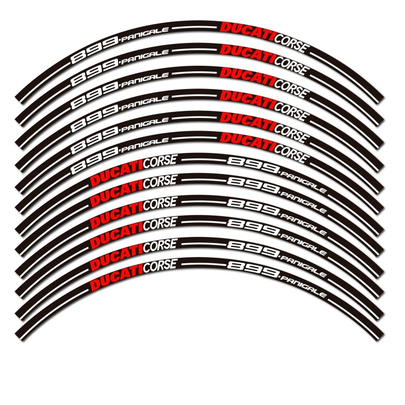 Autocollants Jantes Motos Ducati Corse 899 Panigale - Star Sam