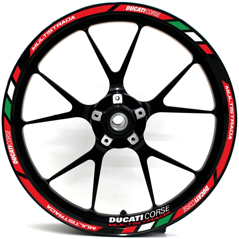 Pegatinas llantas Moto Ducati Corse Multistrada Italia - Star Sam