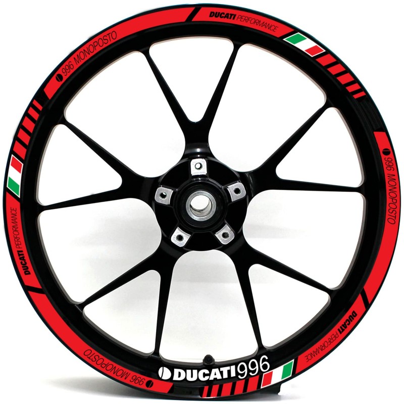 Autocollant Jantes Motos Ducati Performance 996 Monoposto - Star Sam