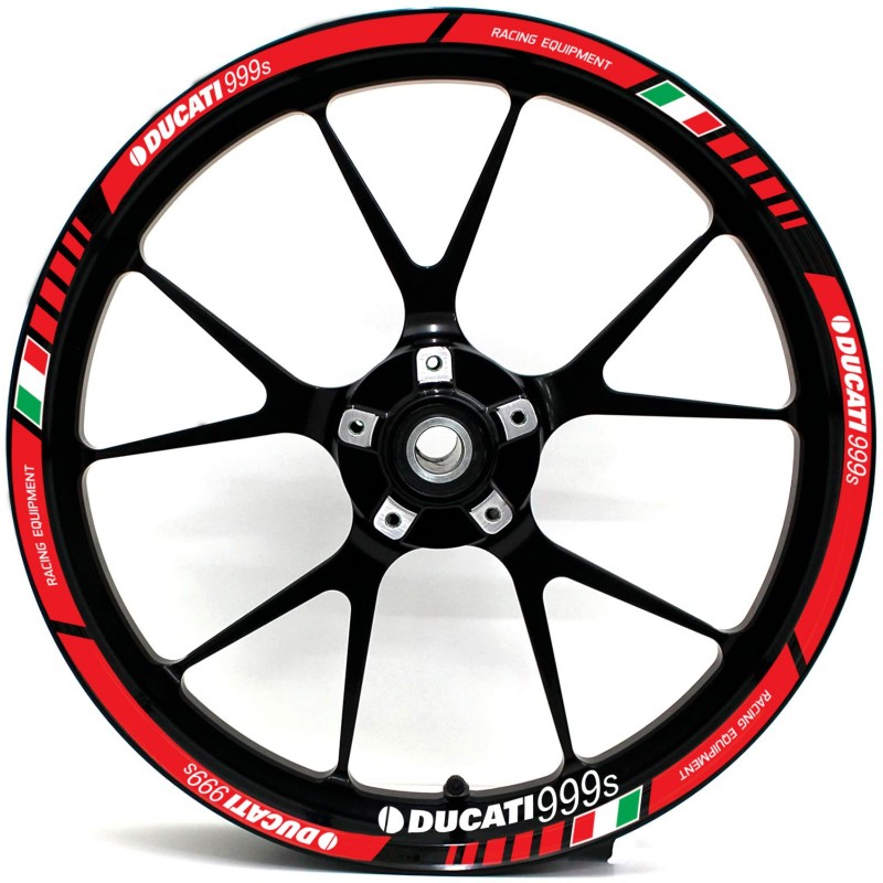 Autocolantes para jantes de Moto Ducati 999S Racing Equipment - Star Sam