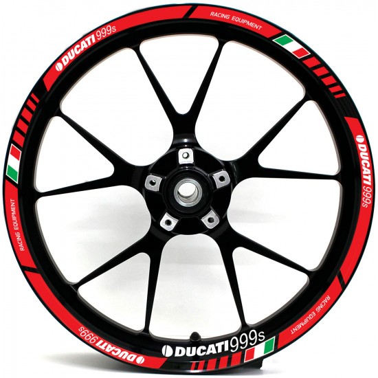 Adesivi Per Cerchi Di Moto Ducati 999s Racing Equipment - Star Sam