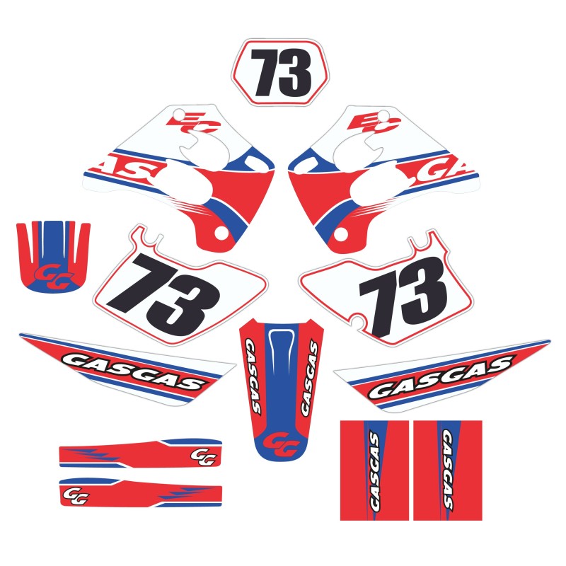 Gas Gas EC Mod3 Motorbike Stickers 1998-01 Red-Blue - Star Sam