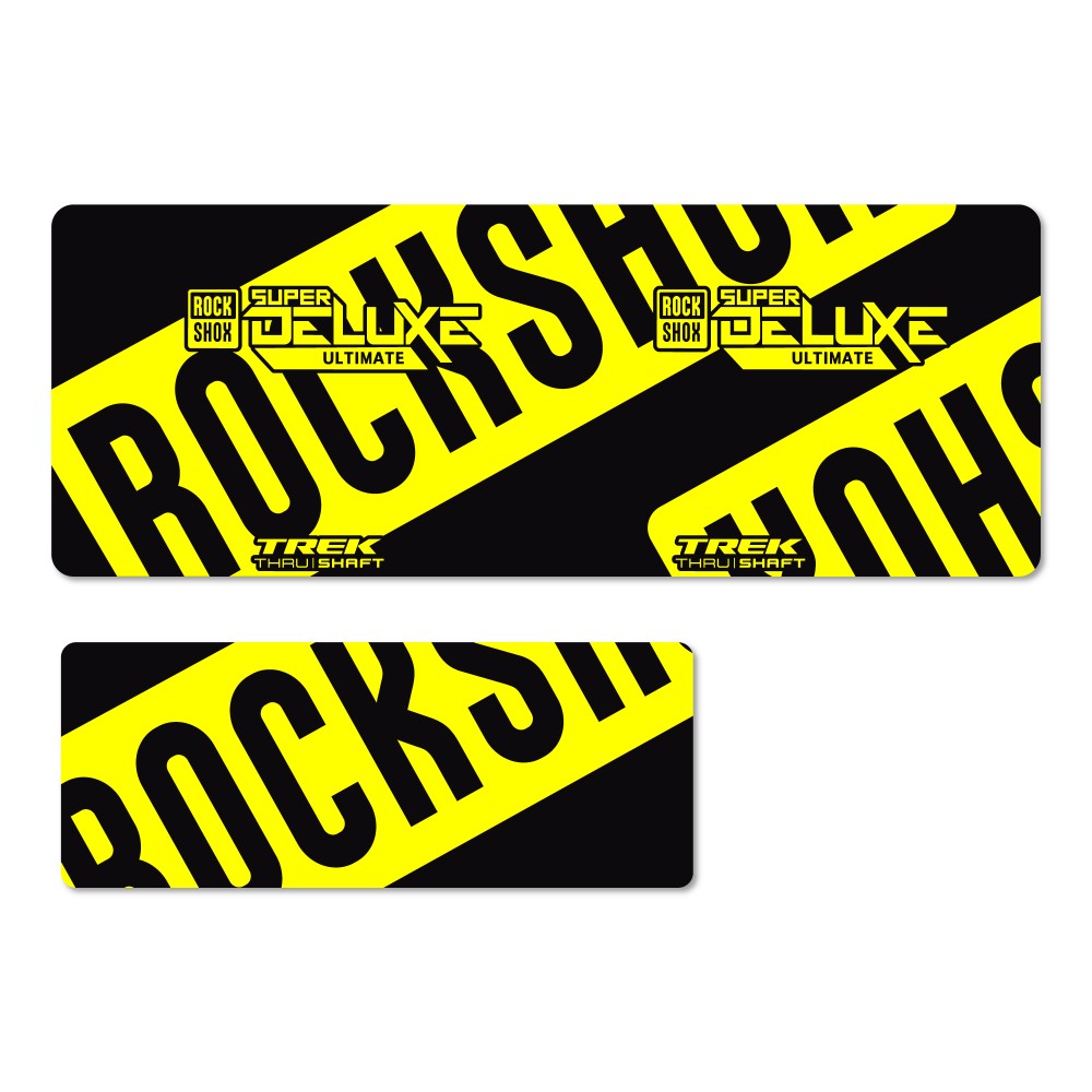 Schokdemper Stickers Rock Shox Super Deluxe 2021 - Star Sam