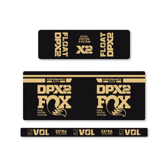 Fox DPX2 Performance Elite 2021 Fahrrad-Aufkleber - Star Sam