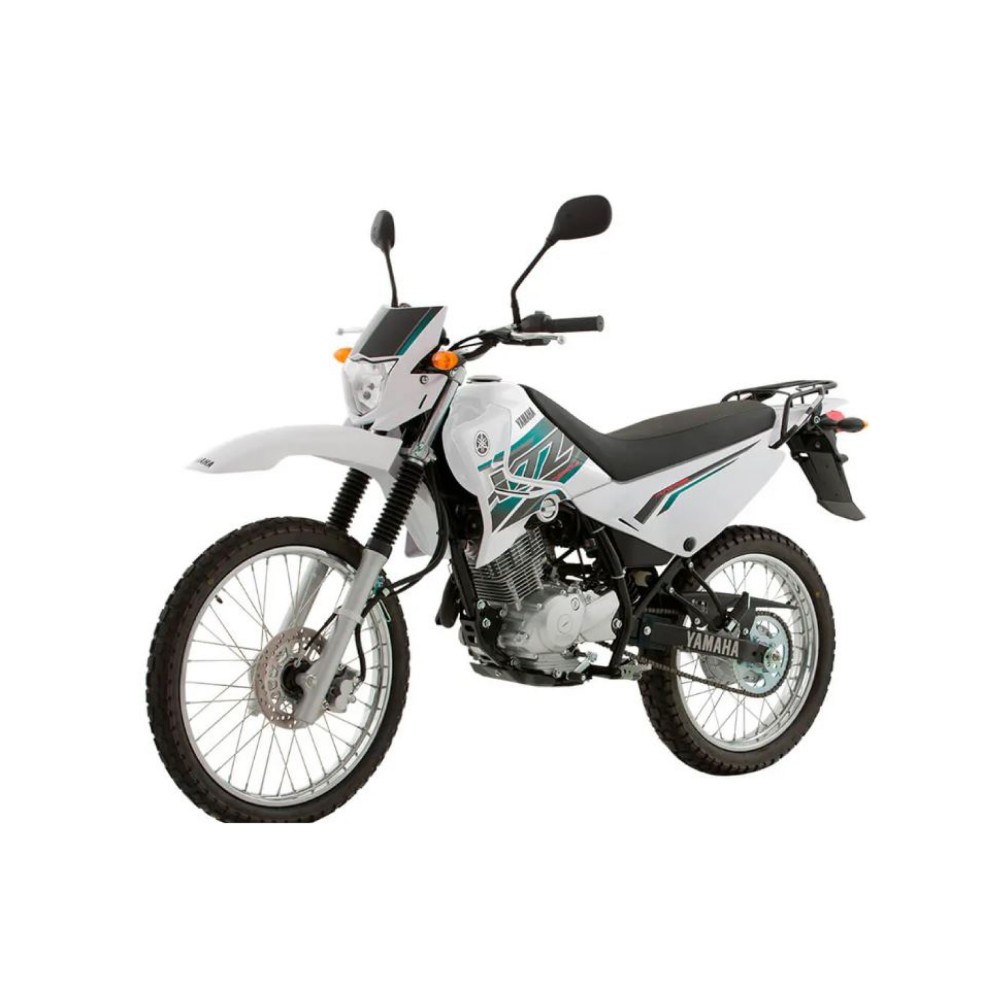 Αυτοκόλλητα μονοπατιών μοτοσικλέτας Yamaha XTZ 125 Λευκό - Star Sam