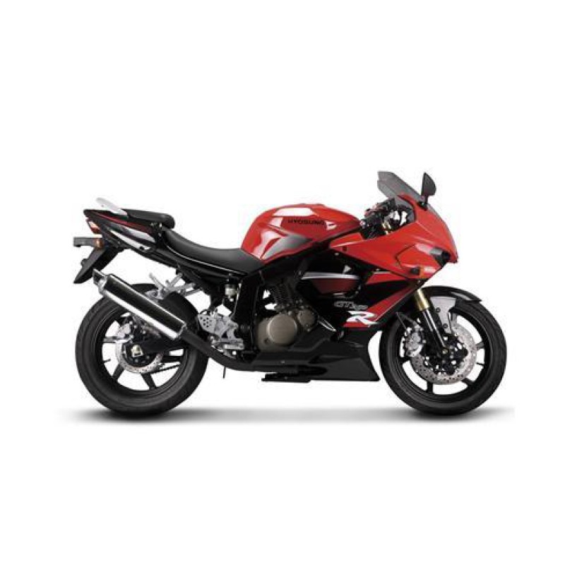 Autocolantes para motociclos Hyosung GT 125 E 250 ano 2008 2009 Vermelho.