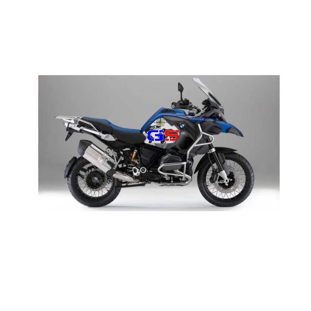 Motorrad Aufkleber BMW GS 1200 R 2016 Mod2 Blau-Rot - Star Sam
