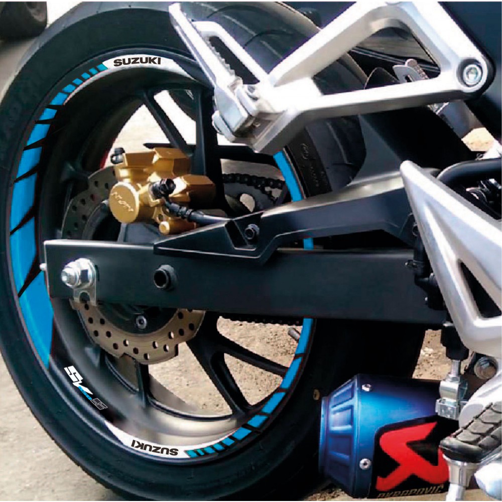 Velgstickers Voor Wegmotorfietsen Suzuki SV650S - Star Sam
