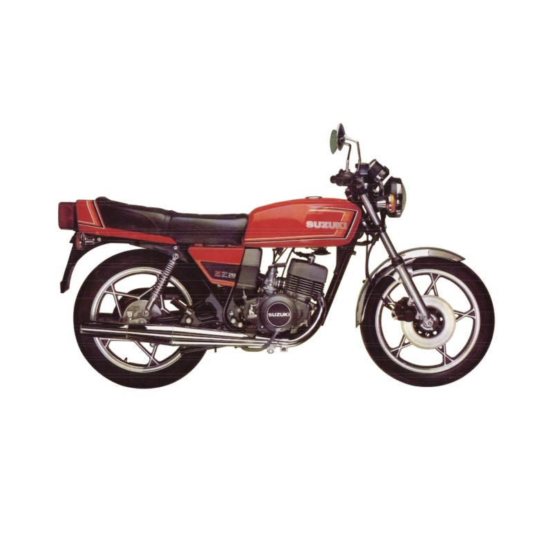 Autocolantes de Motocicleta Suzuki GT 250 X7 Vermelho - Star Sam