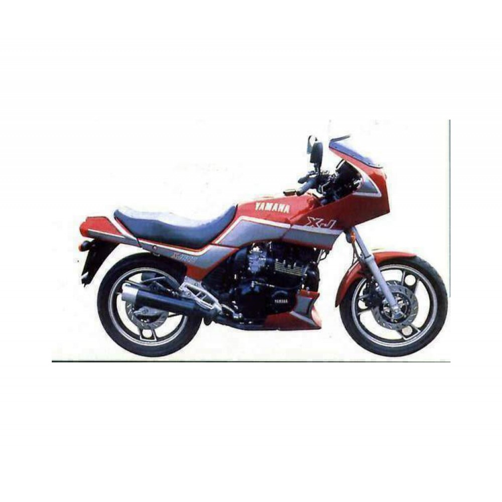Yamaha XJ 600  Motorrad Aufkleber 1987-90 Rot - Star Sam