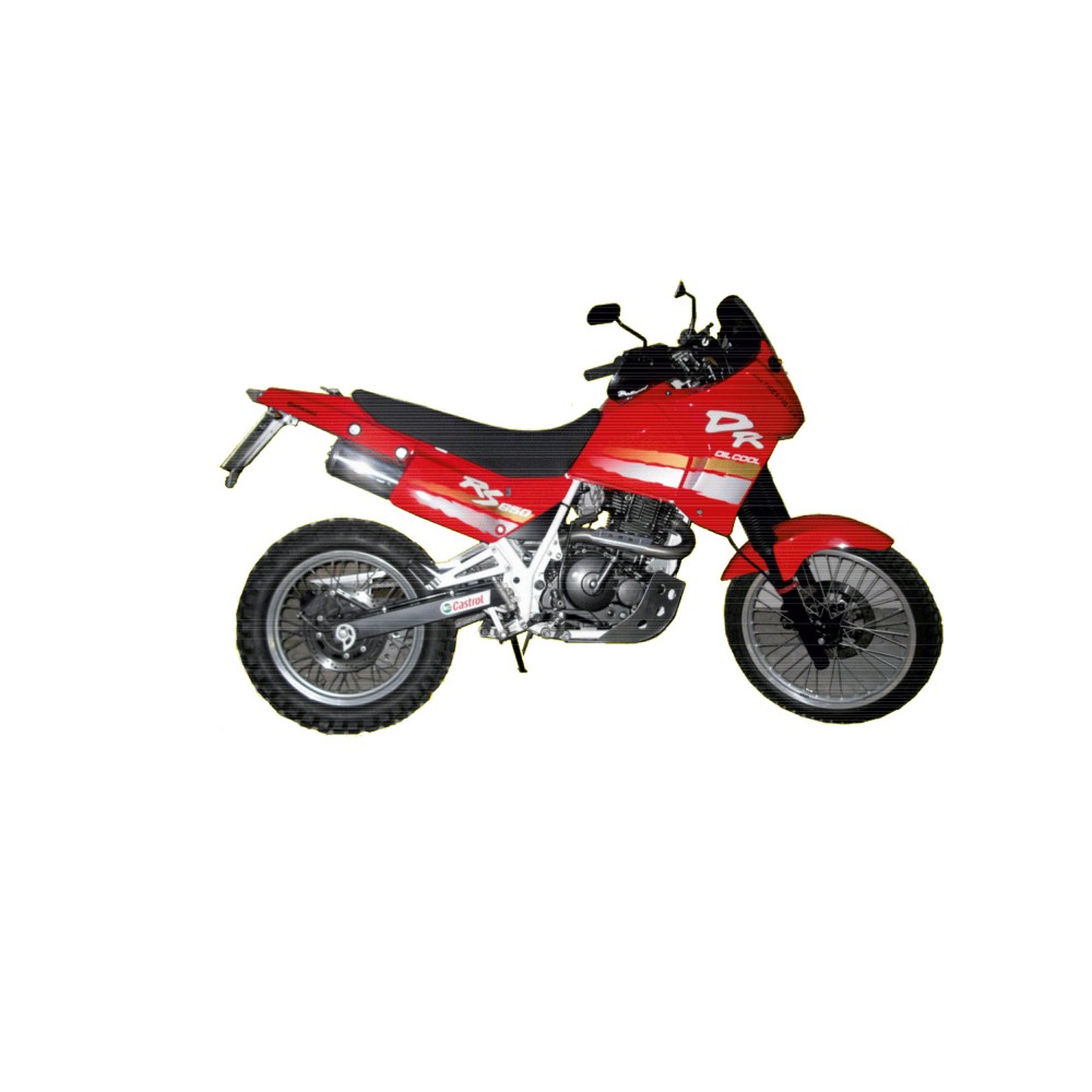 Naklejki na motocykle Suzuki DR 650 RS 1991/1992 Red - Star Sam