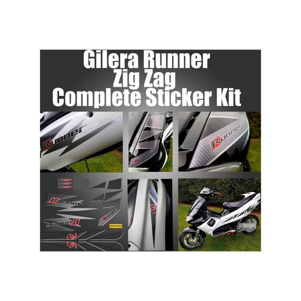 Autocollants Motos Scooter Gilera Runner SP 50 Carbon - Star Sam