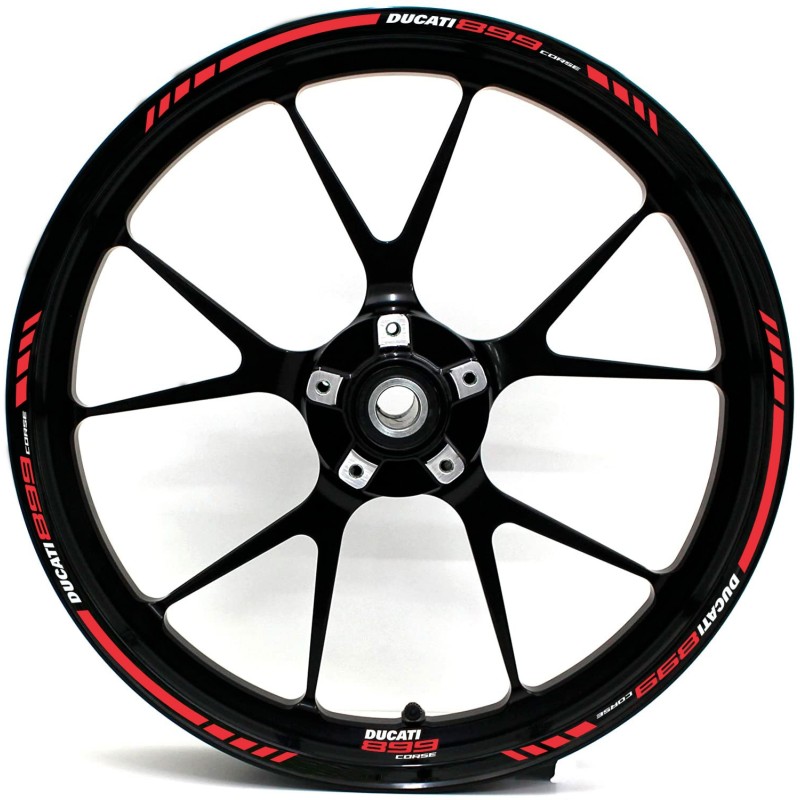 Ducati Corse 899 Motorbike Rim Stickers Choose Colour - Star Sam