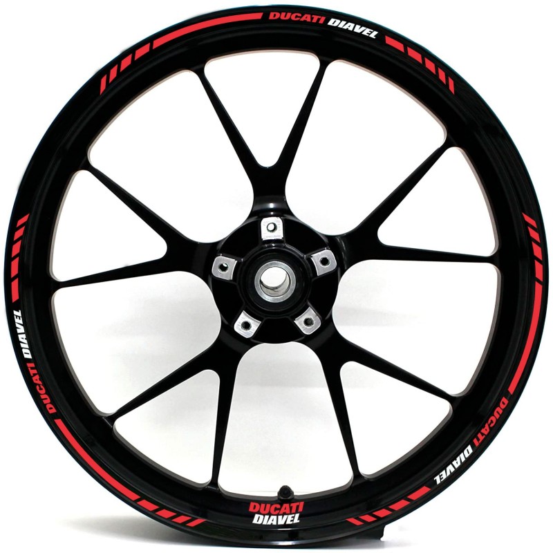 Ducati Diavel Motorbike Rim Stickers Choose Colour - Star Sam