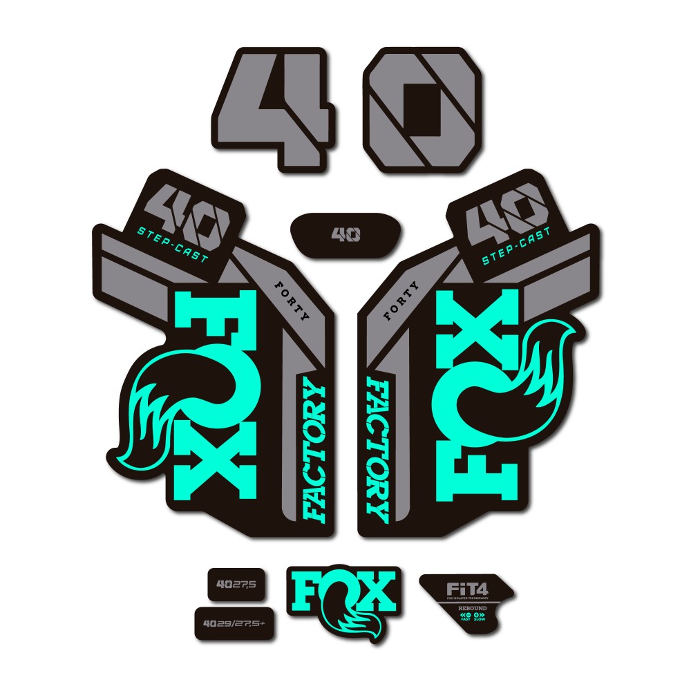 Fox 40 Factory Step Cast 2021 fork bike stickers