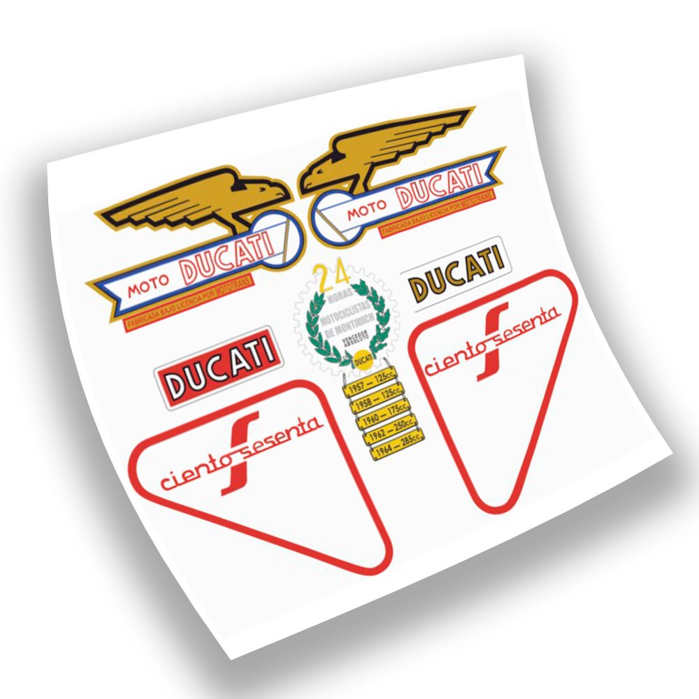 Moto Stickers Ducati 160 SPORT Stickerset - Ster Sam
