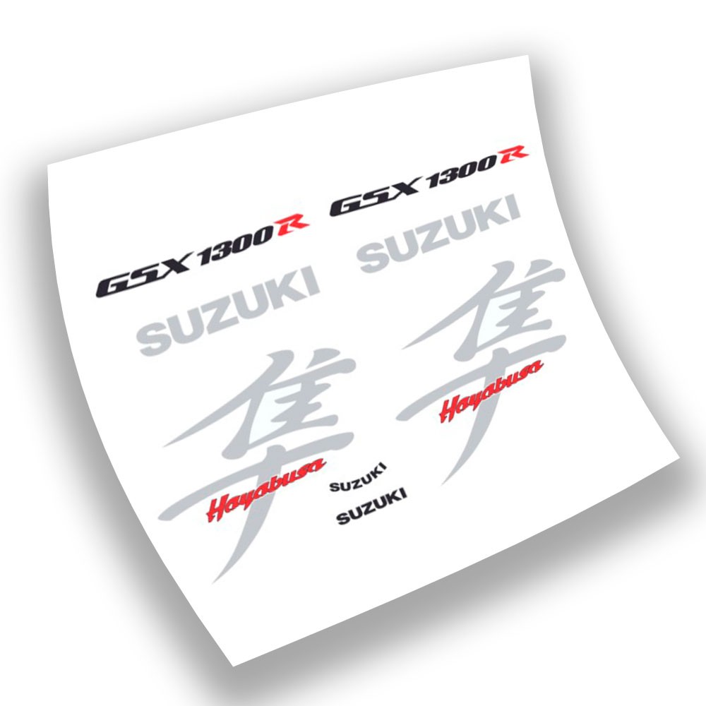 Stickers Moto Suzuki Hayabusa 1300R Jaar 2001 Zwart - Star Sam