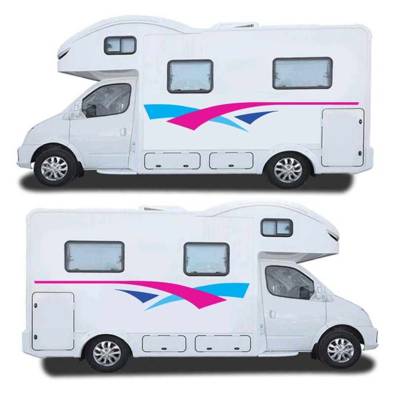 Caravan Sidestripes Colours Stickers - Decals - Star Sam