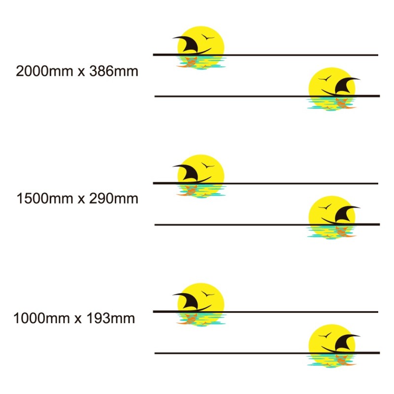 Set Autocollants Pour La Caravane Thème Maritime Mod.2 - Star Sam