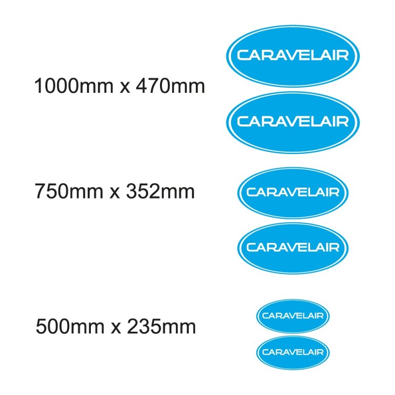 Caravelair Wohnwagen Aufkleber Set - Star Sam