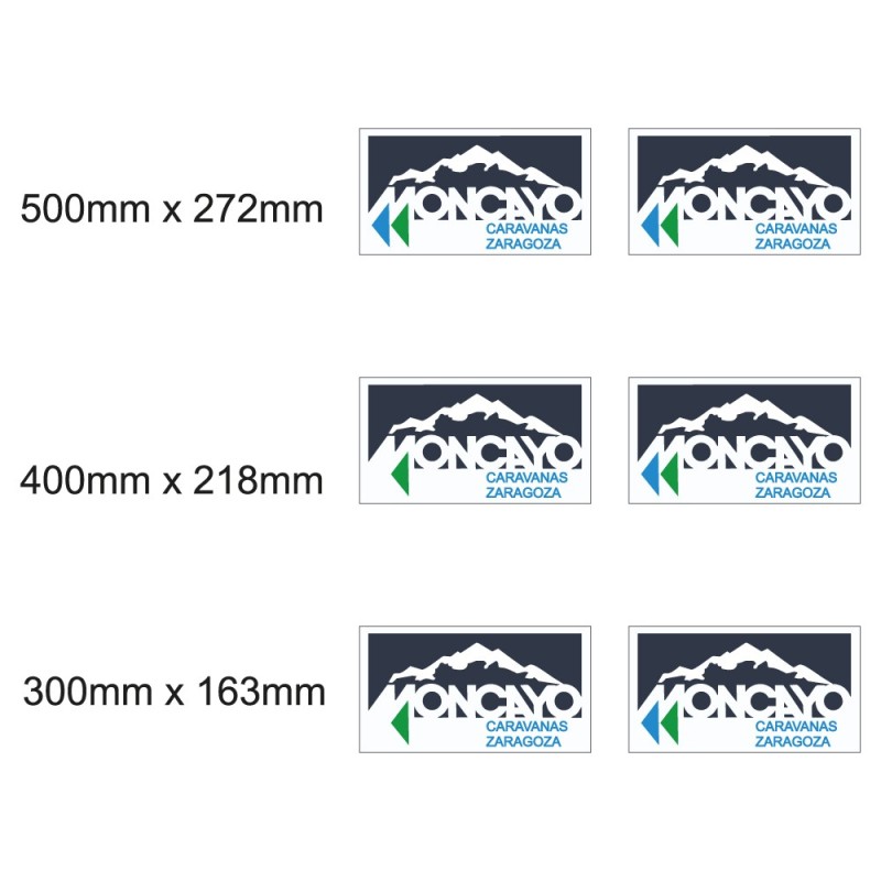 Juego de Pegatinas para Caravanas Moncayo - Star Sam
