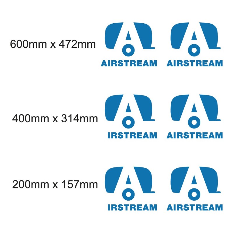 Airstream Wohnwagen Aufkleber Set - Star Sam