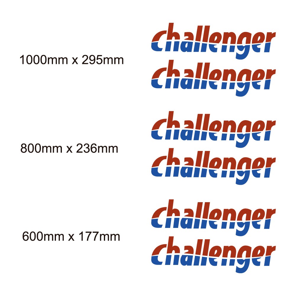 Challenger Caravan Stickers Set - Star Sam