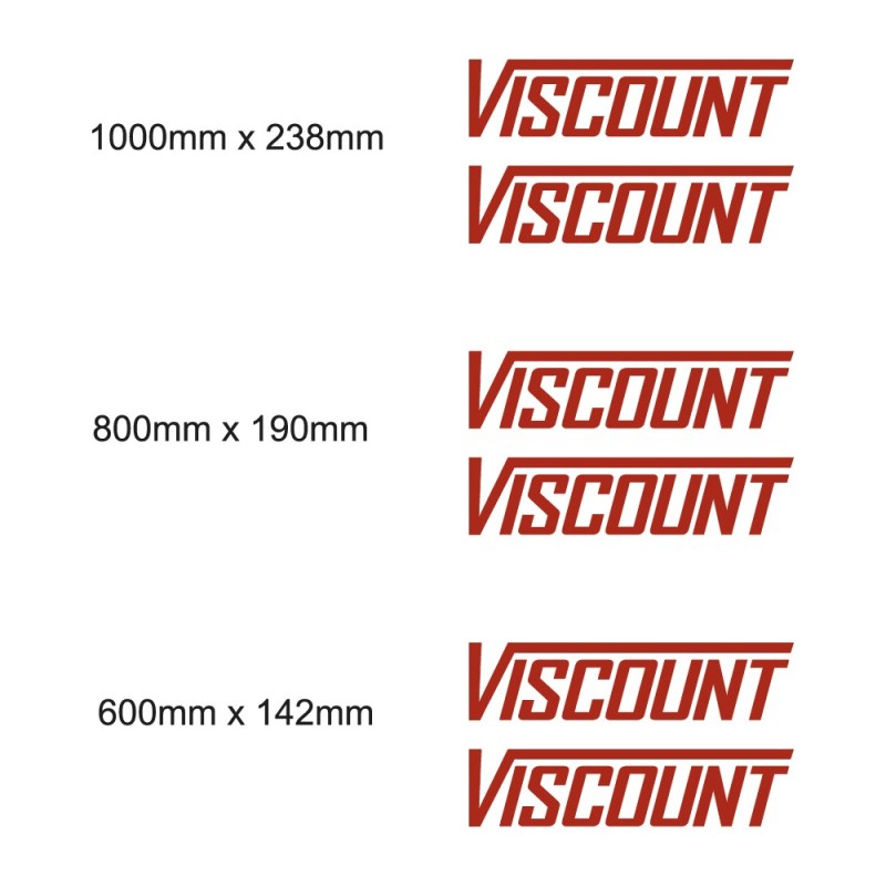 Viscount Caravan Stickers Set - Star Sam