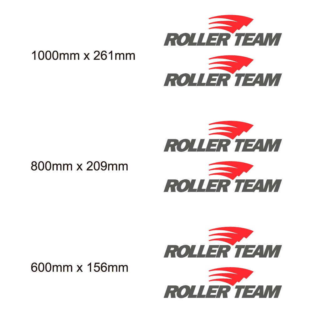 Set Autocollants Roller Team Caravan - Star Sam