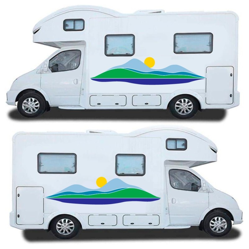 Abstract Style Caravan Sticker Set for Caravans Mod.60 - Star Sam