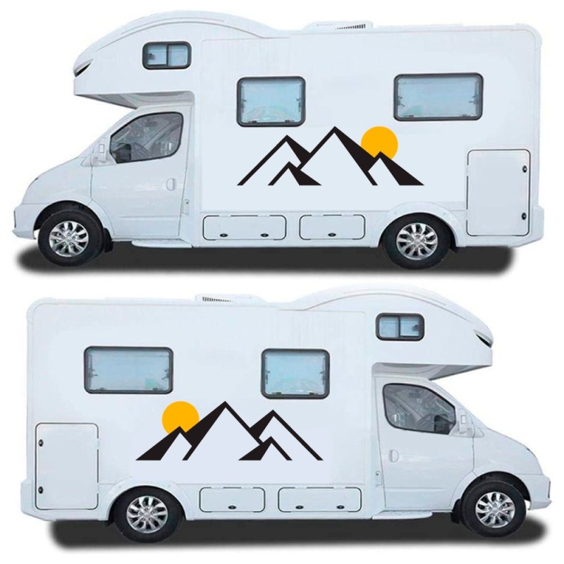 Abstrakt Stil Caravan Aufkleber Set für Wohnwagen Mod.61 - Star Sam