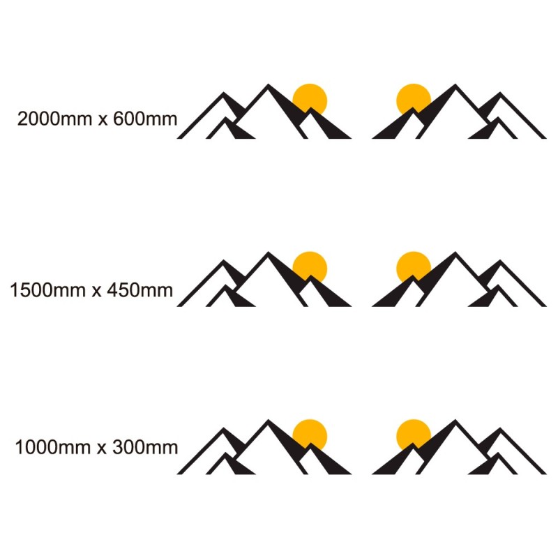 Set Autocollants De Style Abstrait Pour Caravanes Mod.61 - Star Sam