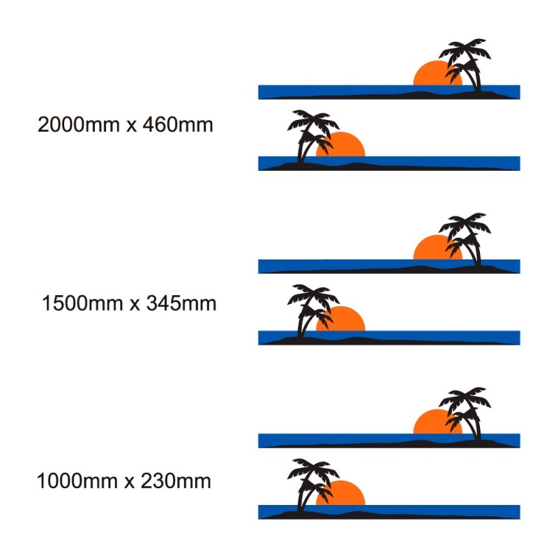 Set Autocollants Pour La Caravane Thème Maritime Mod.8 - Star Sam