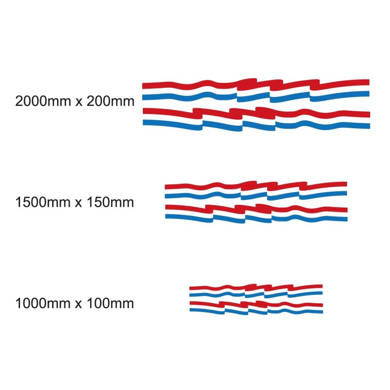 Niederlande Flagge Karawane Aufkleber Set - Star Sam