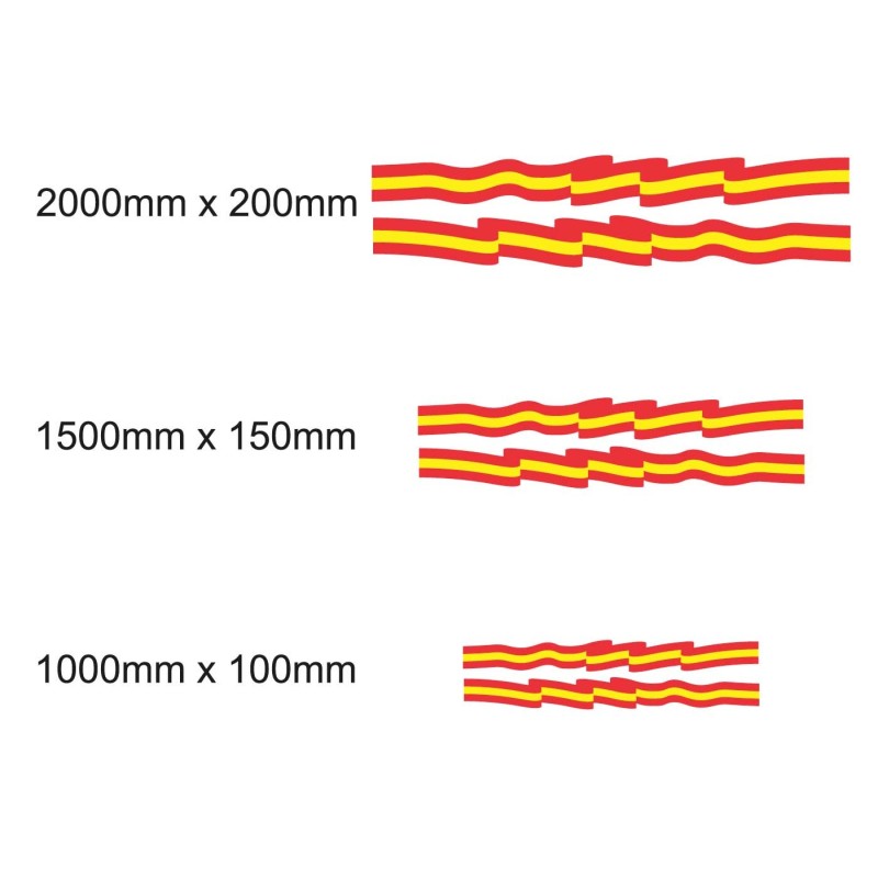 Spanische Flagge Karawane Aufkleber Set - Star Sam