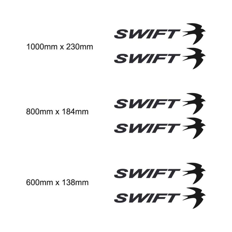 Swift Wohnwagen Aufkleber Set - Star Sam