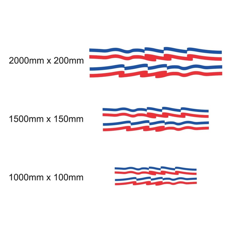Set Di Adesivi Per Caravan Con La Bandiera Della Francia - Star Sam