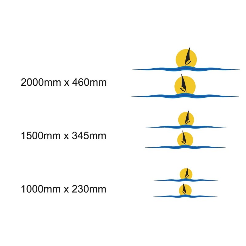 Set Autocollants Pour La Caravane Thème Maritime Mod.14 - Star Sam