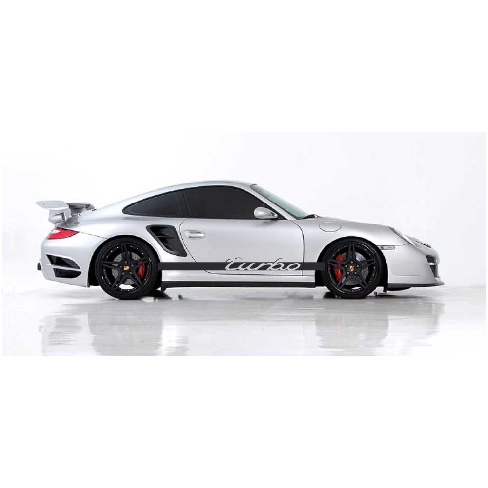 Auto-Seitenaufkleber-Aufkleber-Set Für Porsche Turbo - Star Sam