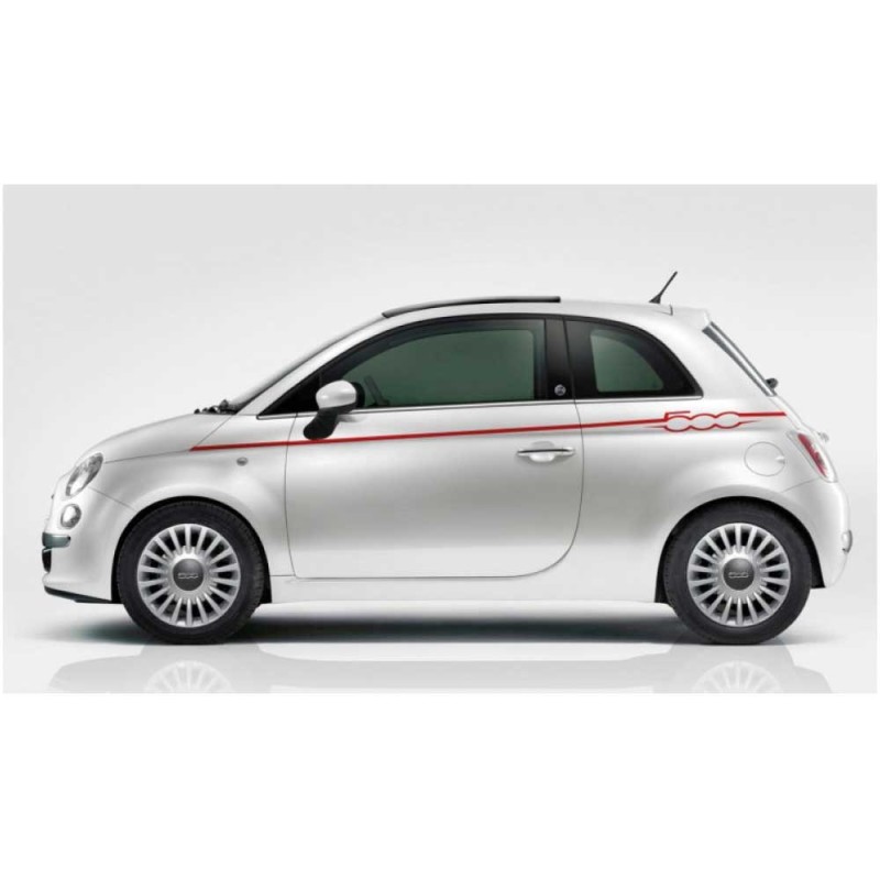 Fiat 500 Sidestripe Sticker Set - Star Sam