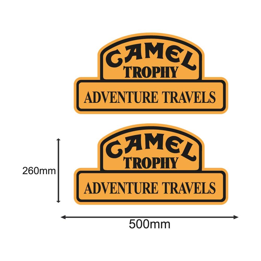 Set Autocollants Camel Trophy Adventure Travels - Star Sam