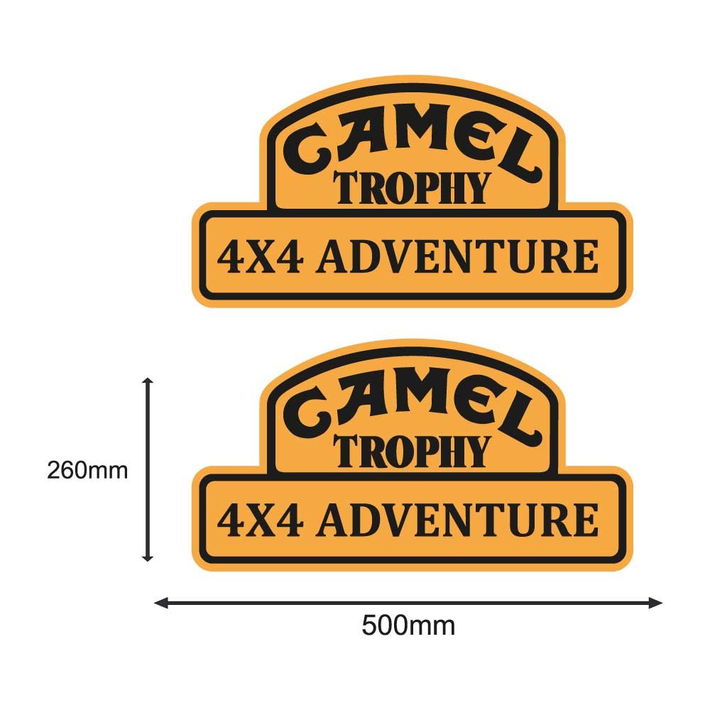Set Autocollants Camel Trophy 4X4  Adventure - Star Sam