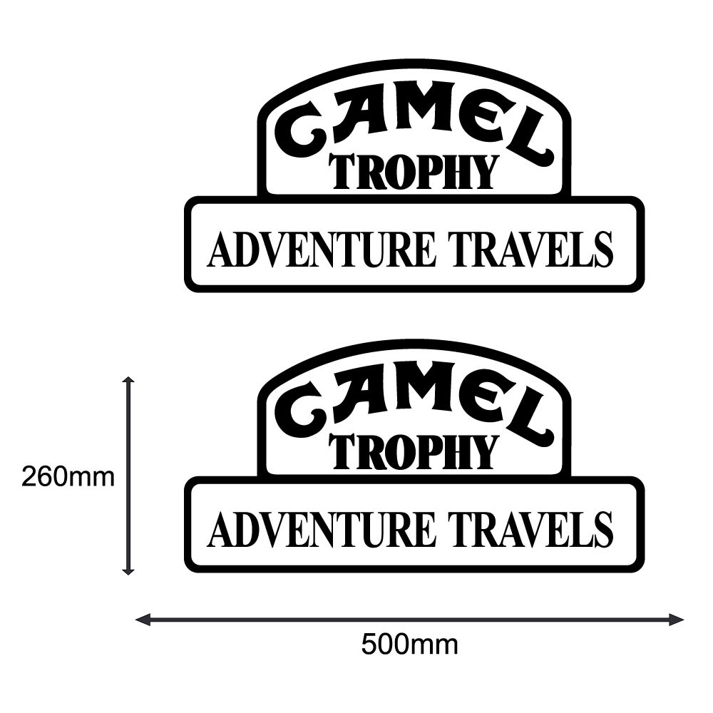 Camel Trophy Adventure Travels 2 Aufkleber Set  - Star Sam