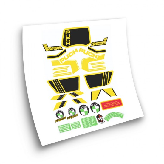 Puch Condor III Sticker Set Motorbike Stickers  - Star Sam