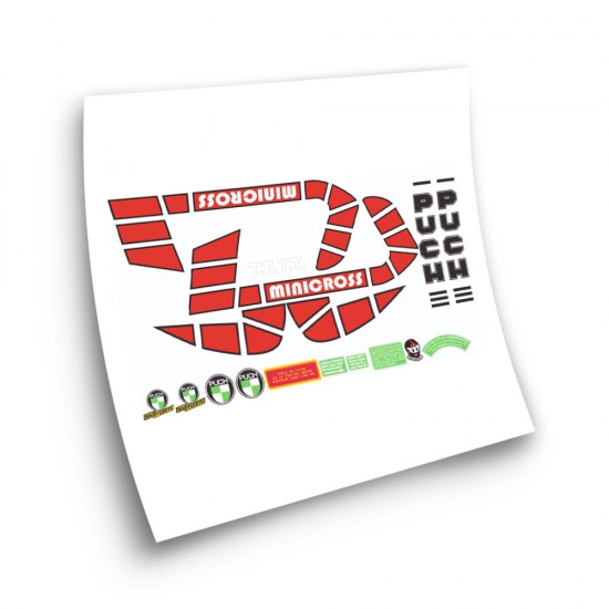 Moto Stickers Puch Minicross TT Stickerset - Ster Sam