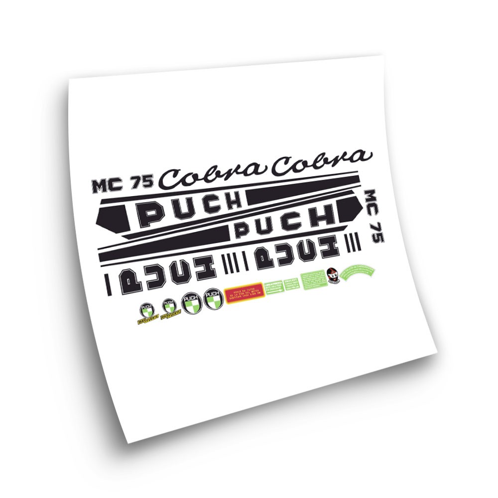 Autocolantes de Moto Puch Cobra MC 75 Sticker Set - Star Sam