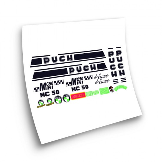 Motorfiets Stickers Puch MC 50 Minicross DELUXE - Star Sam